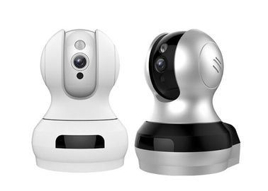 Hệ thống camera an ninh trong nhà không dây màu trắng xám hỗ trợ thẻ micro SD 128 GB